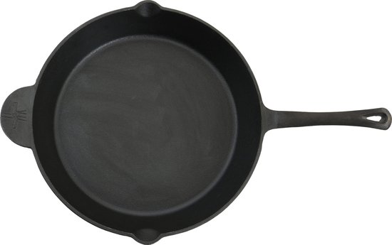 The Windmill XL gietijzeren koekenpan 31,5cm voor gezinnen, vrij van PFAS en chemische stoffen